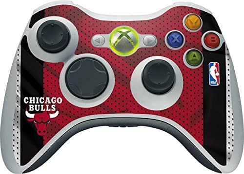Skinit Decal Gaming Skin Compatible with Xbox 360 Wireless Controller - Officially Licensed NBA Chicago Bulls Away Jersey Design