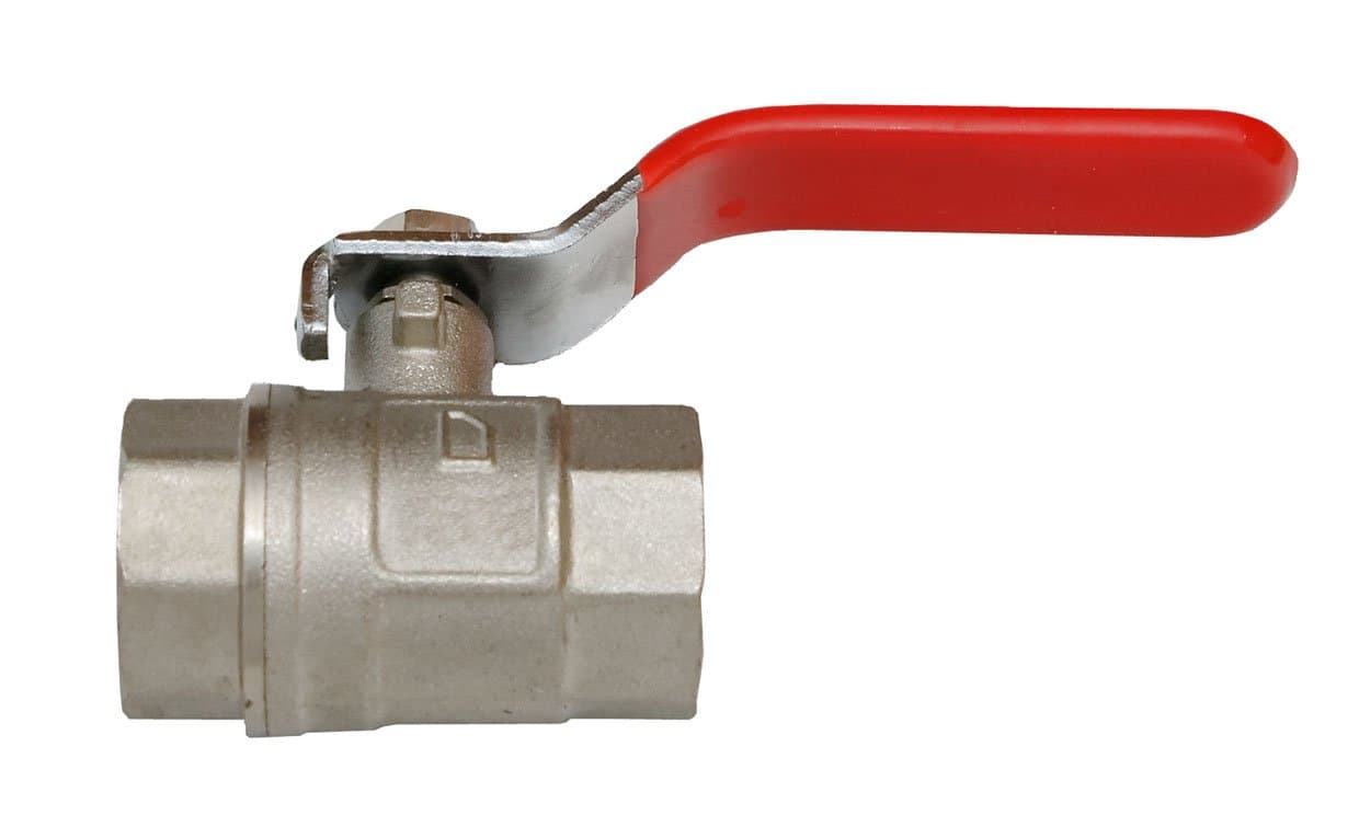 'Forged Brass Ball Valve – 1/2 Inch Internal Thread, Full Bore, Lever Handle