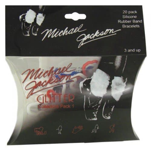 Glitter Michael Jackson Silly Bands 20ct Rubber Bandz Collection Pack 1