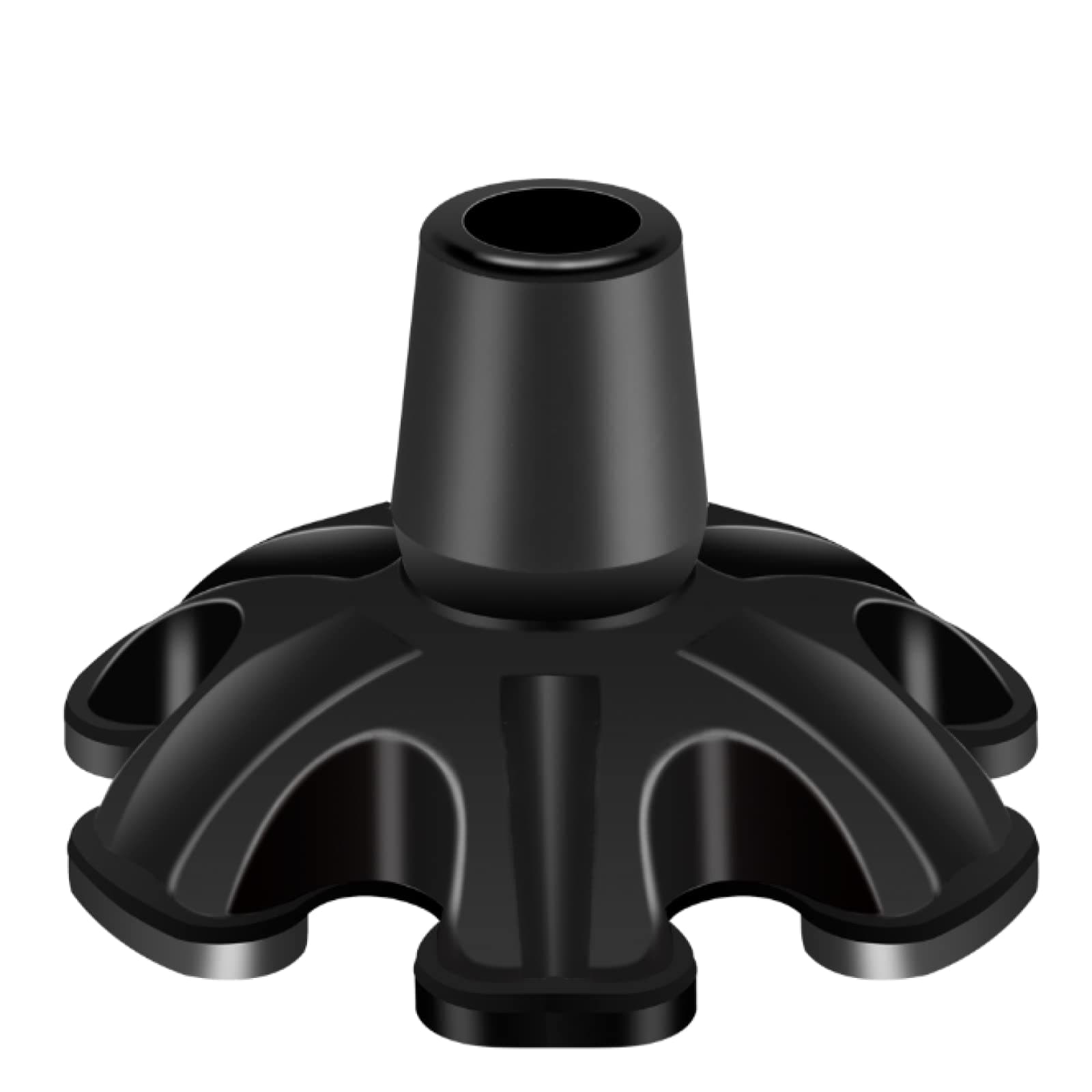 Cane Tip PANZHENG 3/4 inch 6 Support Cane Feet Self Standing Cane Tip, 6 Support Feets Base Replacement Walking Canes, Walking Sticks, Folding Canes