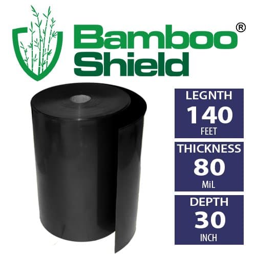 Bamboo Shield -150 Foot Long x 30 inch Width x 80 mil Bamboo Root Barrier/Water Barrier