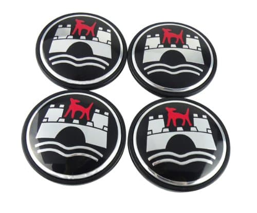 4 x Wolfsburg for PASSAT MK5 GOLF 66mm Wheel Center Caps Hub Cover emblem Bedge