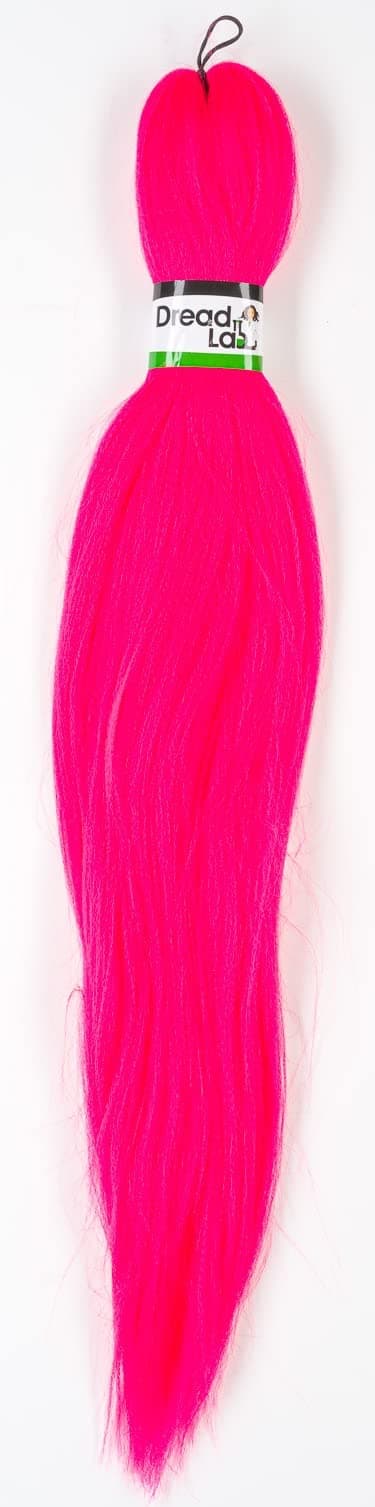 DreadLab - Pre-Stretched Braid Hair Single Tone (#16 Brilliant Pink), 26 inches