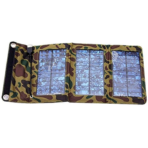 5W Outdoor Foldable USB Solar Charger with Fast Charger USB sockets Rainproof