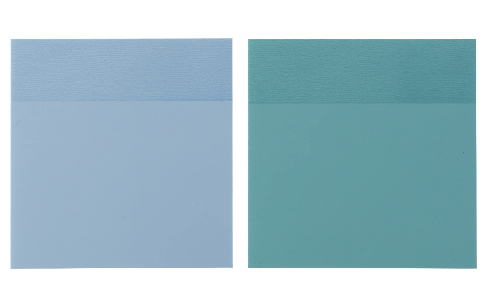 Worison Pastel Green and Blue Sticky Notes Pad 3 x 3 Inch, for Books Message Reminder, Waterproof Translucent Sticky Notes 100Sheets