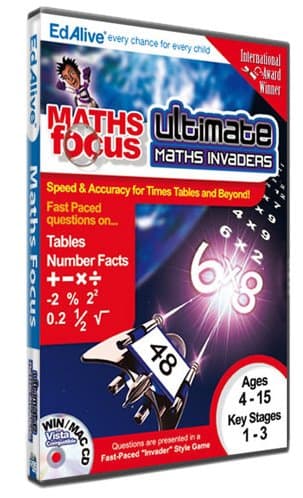 Ultimate Maths Invaders (PC CD)