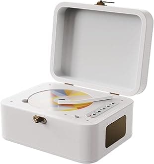 CD Player Portable Bluetooth Desktop CD Player for Home HI-FI Speaker