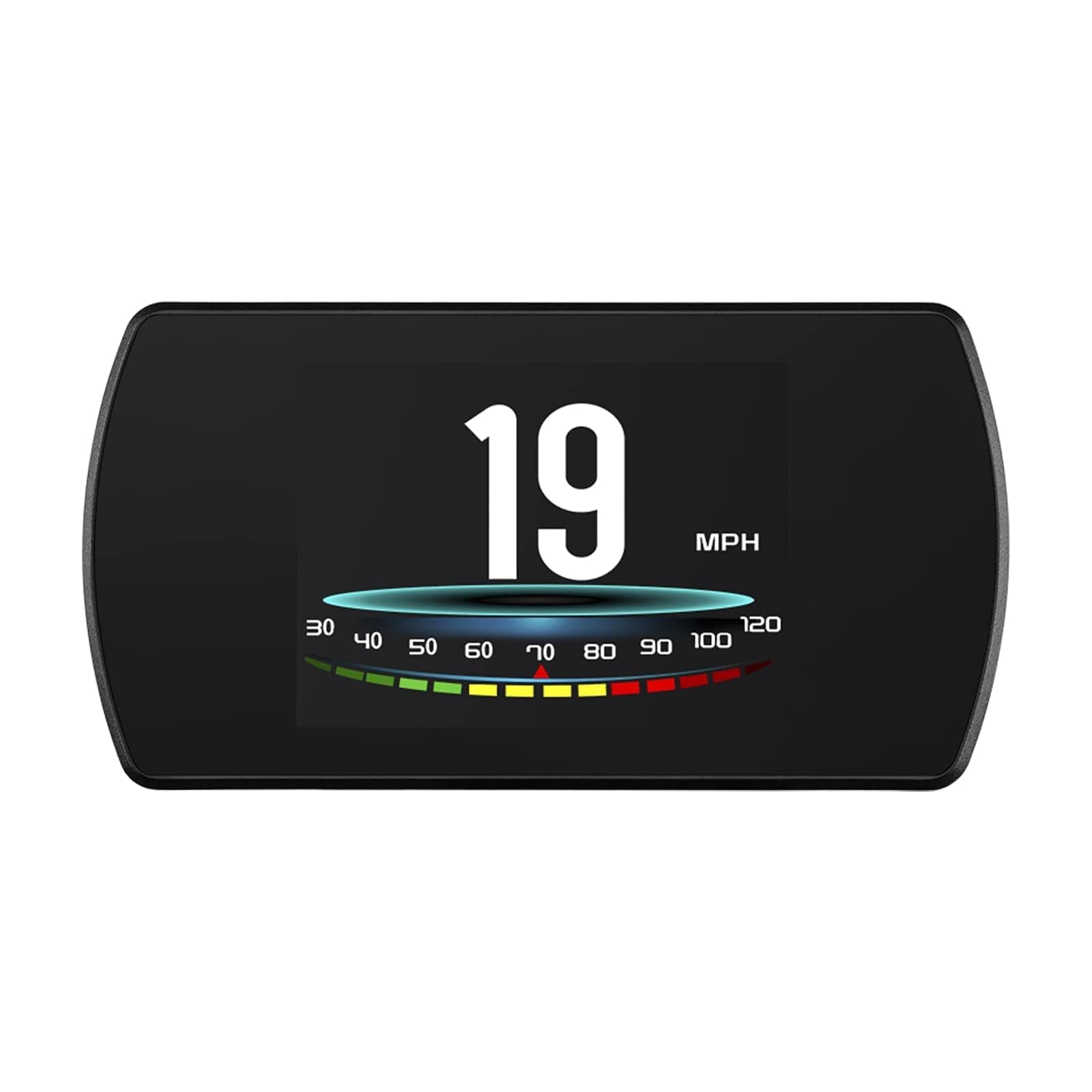 T800 Universal Digital Car HUD Head Up Display GPS Speedometer Car Smart Trip Computer, Display Speed, Voltage, Clock, with MPH Speed Alarm Low Voltage Alarm,