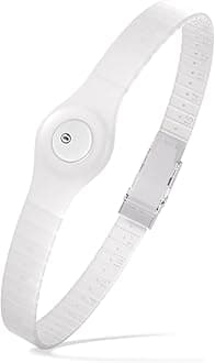 Divoti Glucose Monitor Sensor Cover Armband Compatible for Freestyle CGM Libre 3| Silicone Adjustable Trim to Fit, & Quickly Put-on- Waterproof, Hypoallergenic Transparent