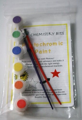 Photochromic Paint Set- 6 Color Paint Pot Strip
