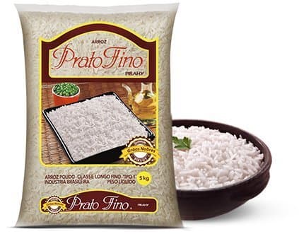 Prato Fino - Processed White Rice - Long Grain - Type 1 - 10lb (PACK OF 01) | Arroz Branco Tipo 1 - 4.5kg
