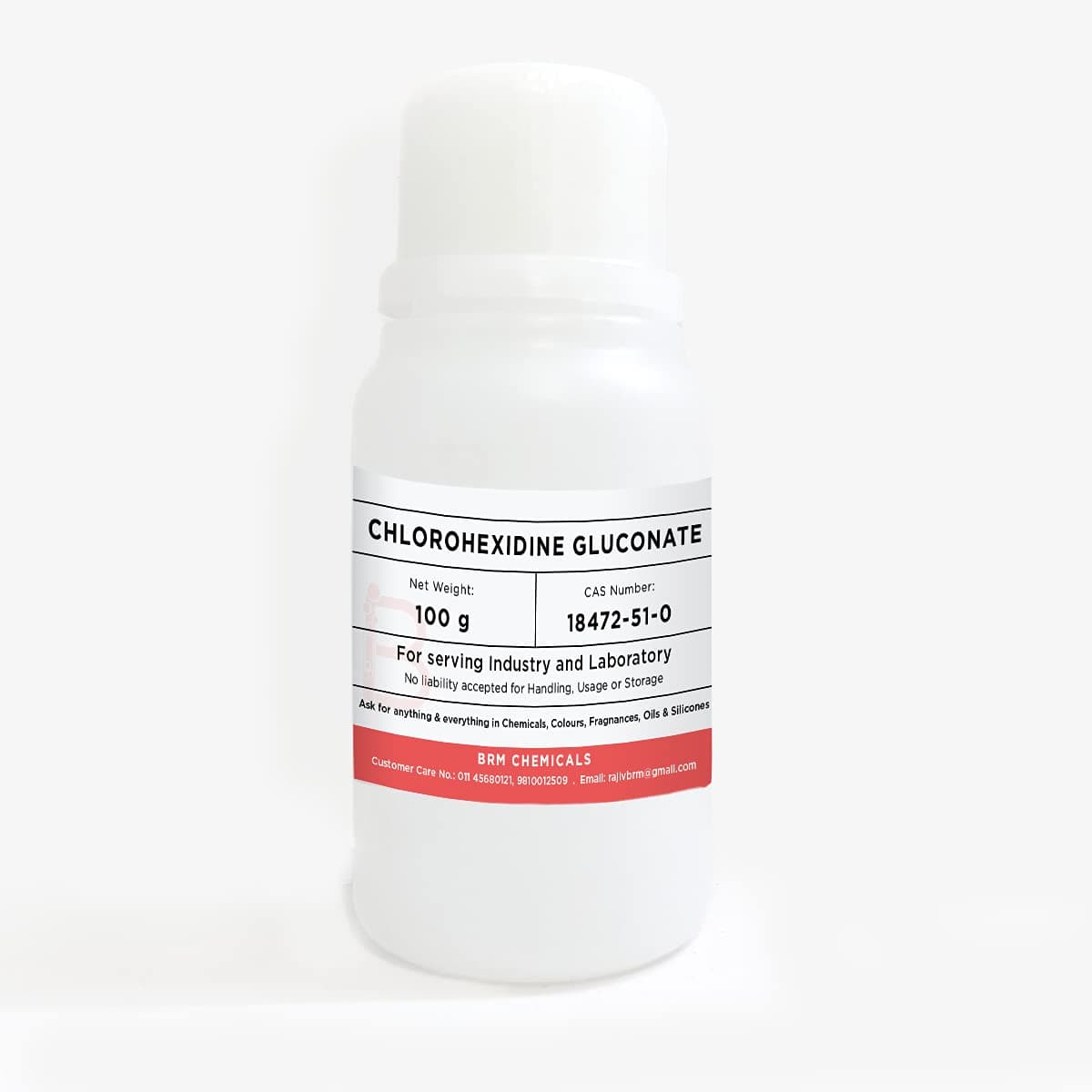 BRM Chemicals Chlorhexidine Gluconate - Liquid 100 Grams For Soap Making, Shampoo Making, Cosmetic Making & Diy Personal Care For Face, Hair, Skin & Body (Pack Of 1)