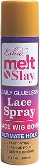 Esha MELT N SLAY Glueless Lace Spray - Ultimate Hold, Sweat & Water Resistant, Long-Lasting Secure Grip for Lace Wigs, Invisible Matte Finish & Edge Protection (220ML)