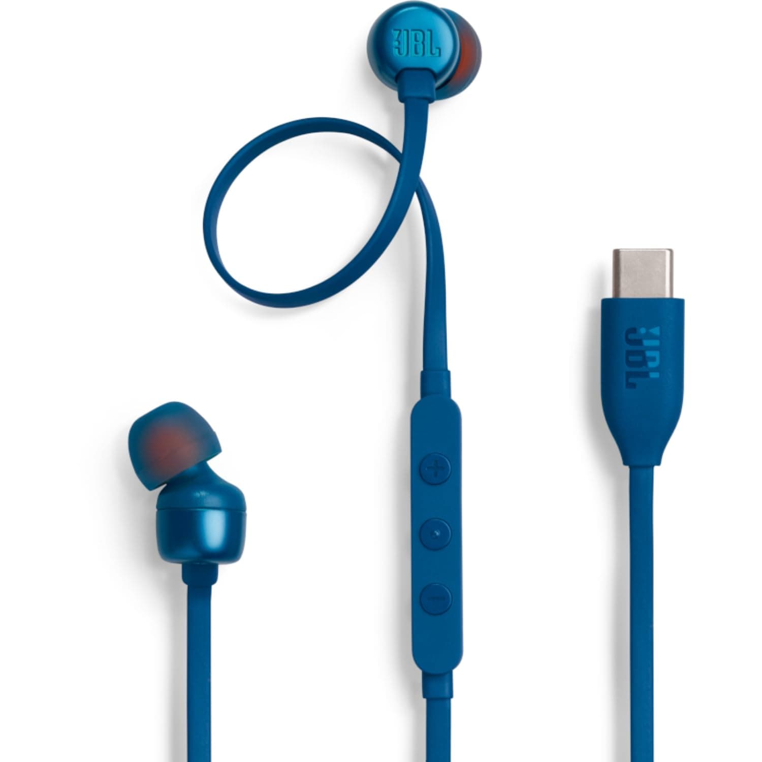 JBL TUNE 310C USB-C Wired Hi-Res In-Ear Headphones, Blue