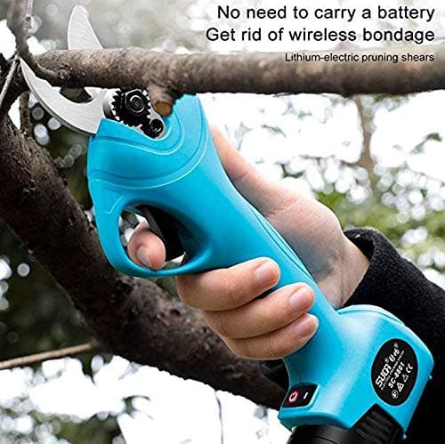 16.8V Cordless Electric Pruning Shears Secateurs with 2 Rechargeable Lithium Battery Powered Tree Branch Pruner, Cut 30mm max