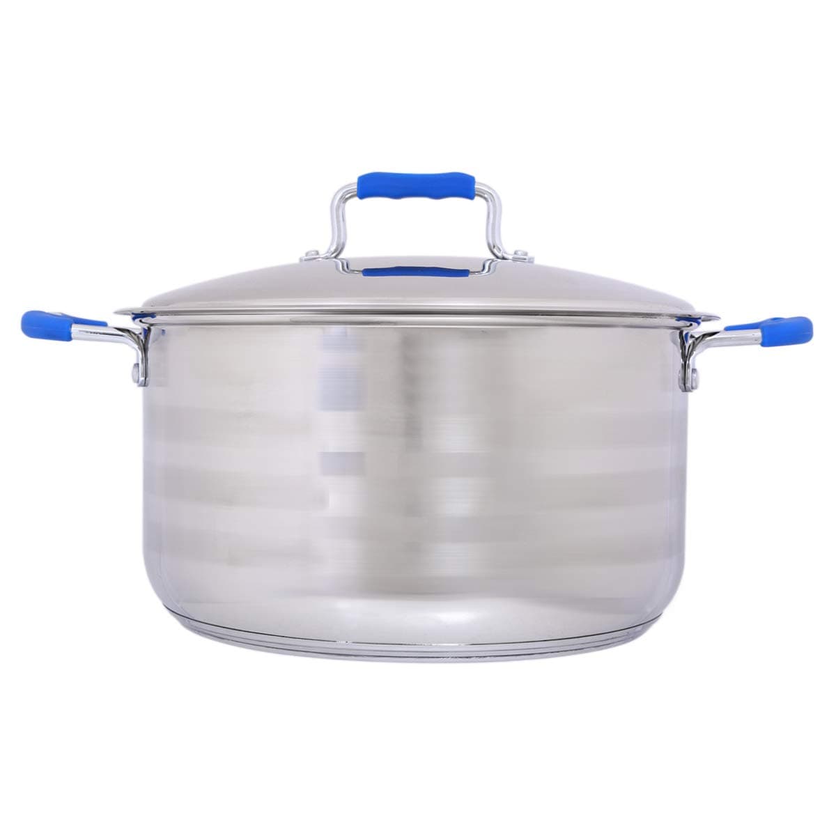 WilsonStainless Steel Casserole, Silver and Blue