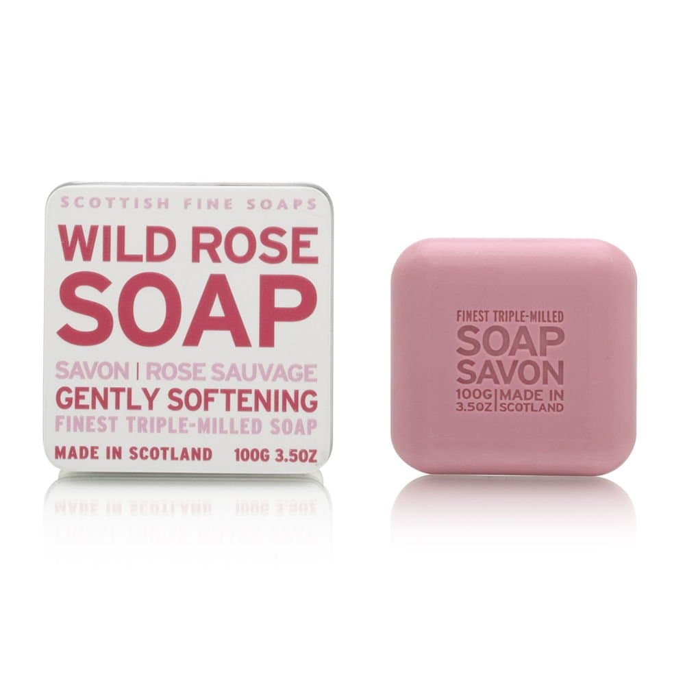 Scottish Fine Soaps Rose Floral Soap Tin Soap 100g