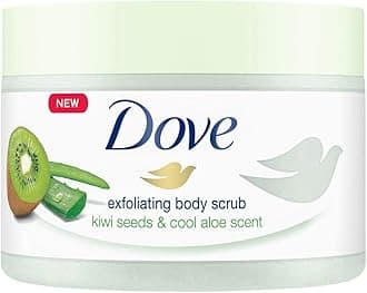 Dove Body Scrub with Kiwi and Aloe Pack of 4 (4 x 225 ml)