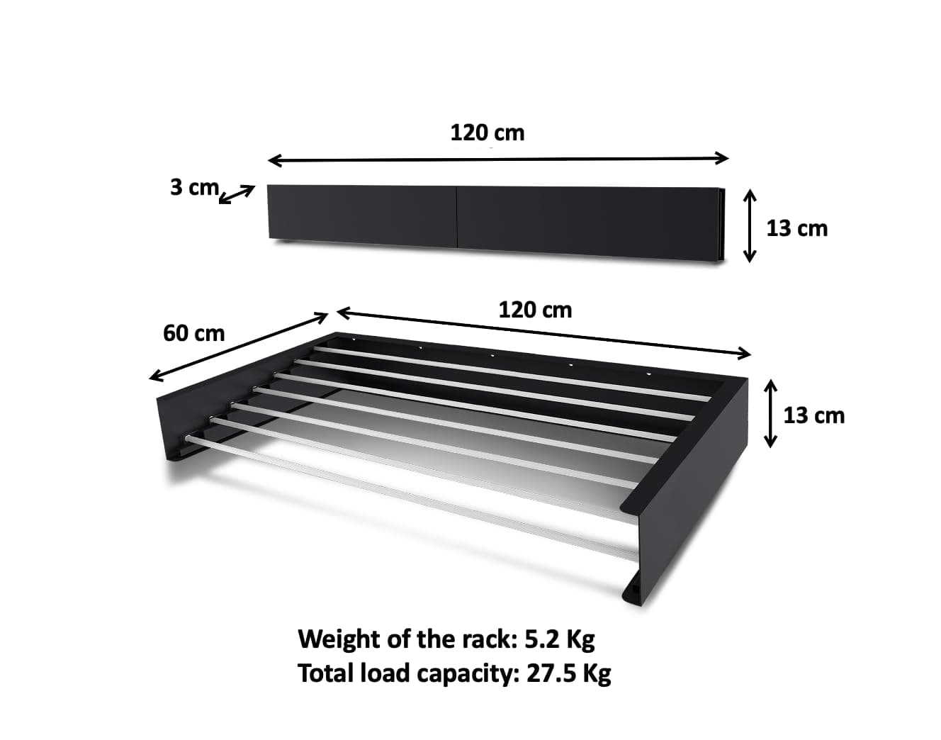 Step Up Laundry Drying Rack Airer - Indoor or Outdoor – Space Saver Compact Sleek Design, 8.4 metres line (120 cm White)…