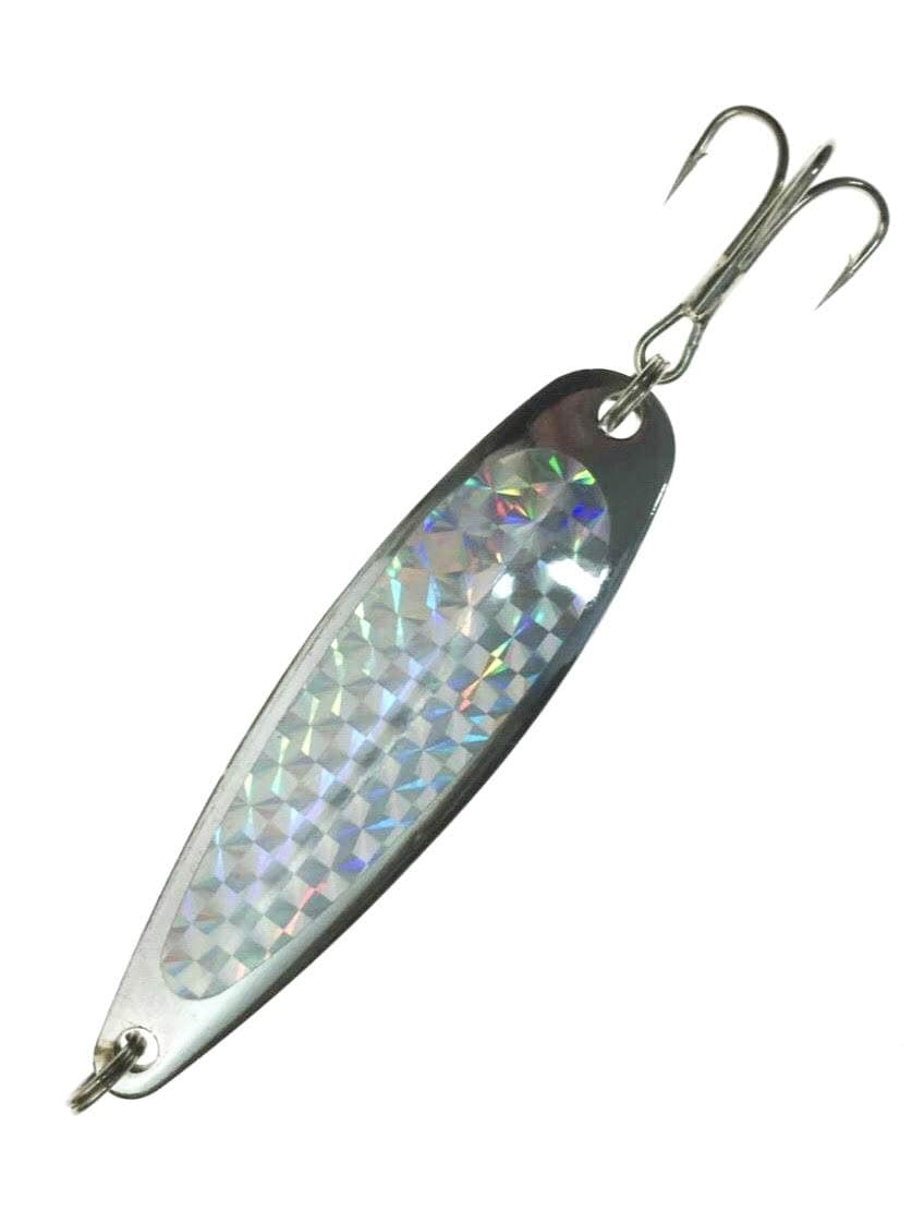 Crocodile Spoons Silver Color with Treble Hook 1oz 6 Pieces