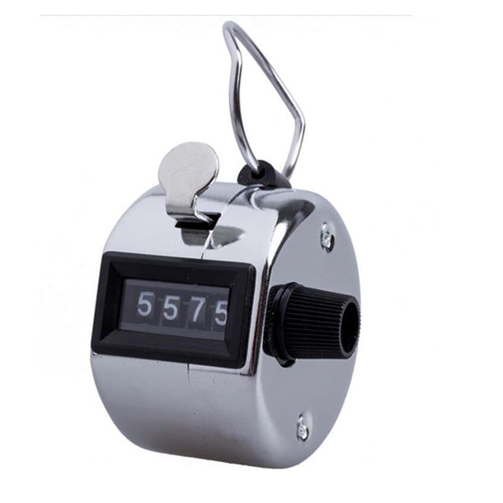 Manual Tally Counter 4 Digit Display Counter Lap Counter with Finger Ring Mechanical Palm Click Counter for Stadium, Casino and Game Scores by TheBigThumb