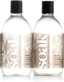 Laundry Soap – 2 Pack Shop & Share | No Rinse, Plant Derived Hand Wash Detergent - 375 ml / 12 fl. oz, 75+ Washes (Lacey)