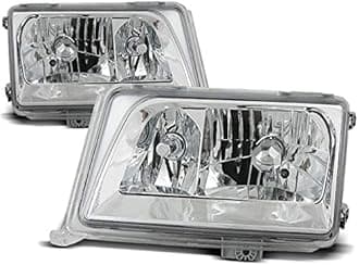 Headlights compatible with Mercedes-Benz W124 E-Class 1993 1994 1995 GV-1354 Front Lights Car Lamps Car Lights Headlamp Headlamps Driver And Passenger Side Complete Set Headlight Assembly Chrome