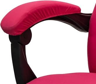 Melaluxe Office Chair Arm Covers - Removable Office Chair Armrest Cover Arm Rest Slipcovers - Rose