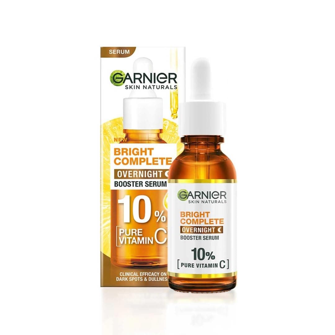 Bright Complete Night Vitamin C Serum With 10% Pure For Skin, Pm Routine Suitable All Skin Types, 30Ml