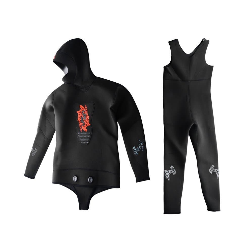 Benthos Black Wetsuit, 1.5 mm Mens, Yamamoto 39, Open Cell, Freediving Suit (XXX-Large)
