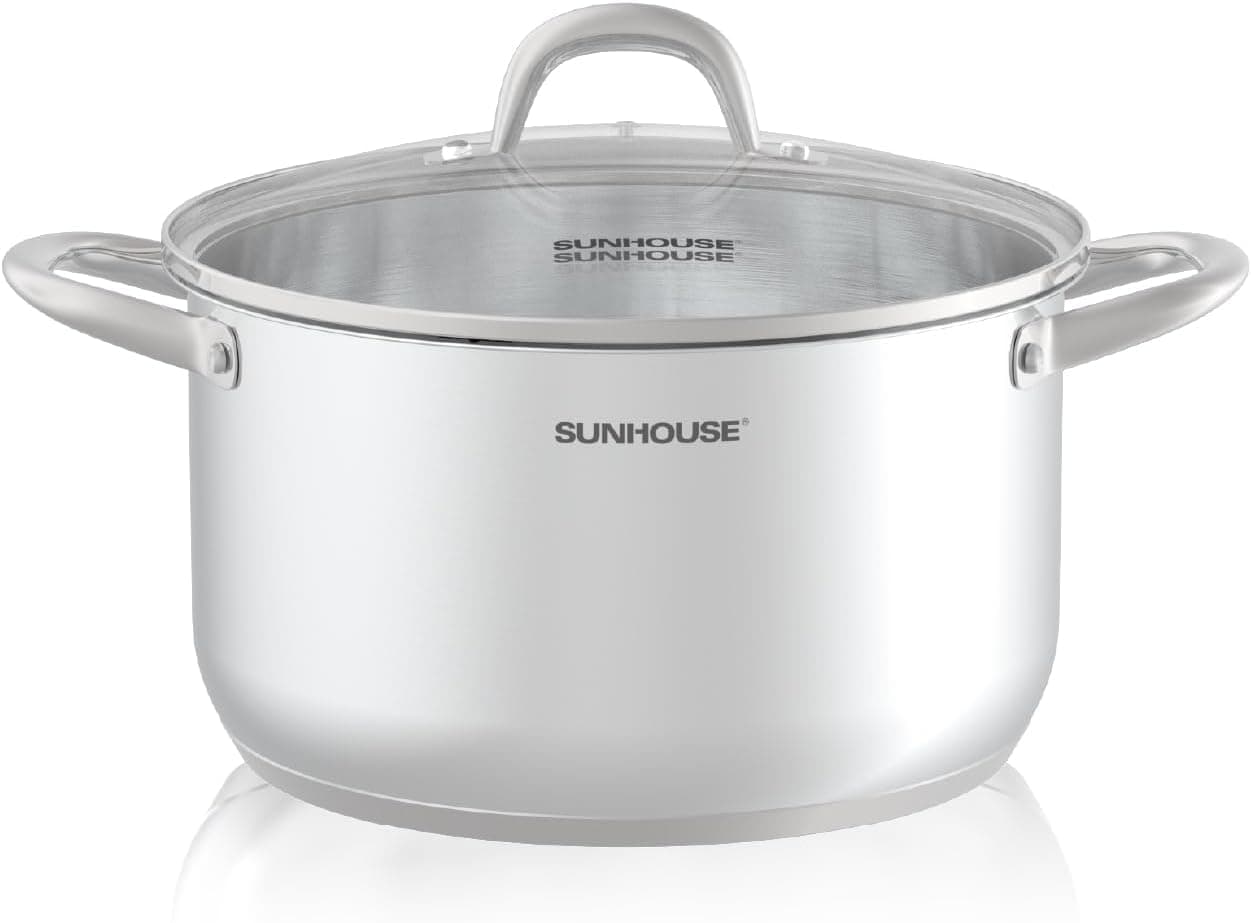 SUNHOUSE Steamer Pot (8 Quart, STOCK POT)