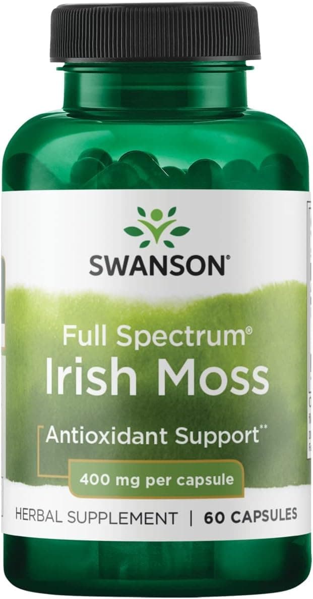 Swanson Full Spectrum Irish Moss 400 Milligrams 60 Capsules