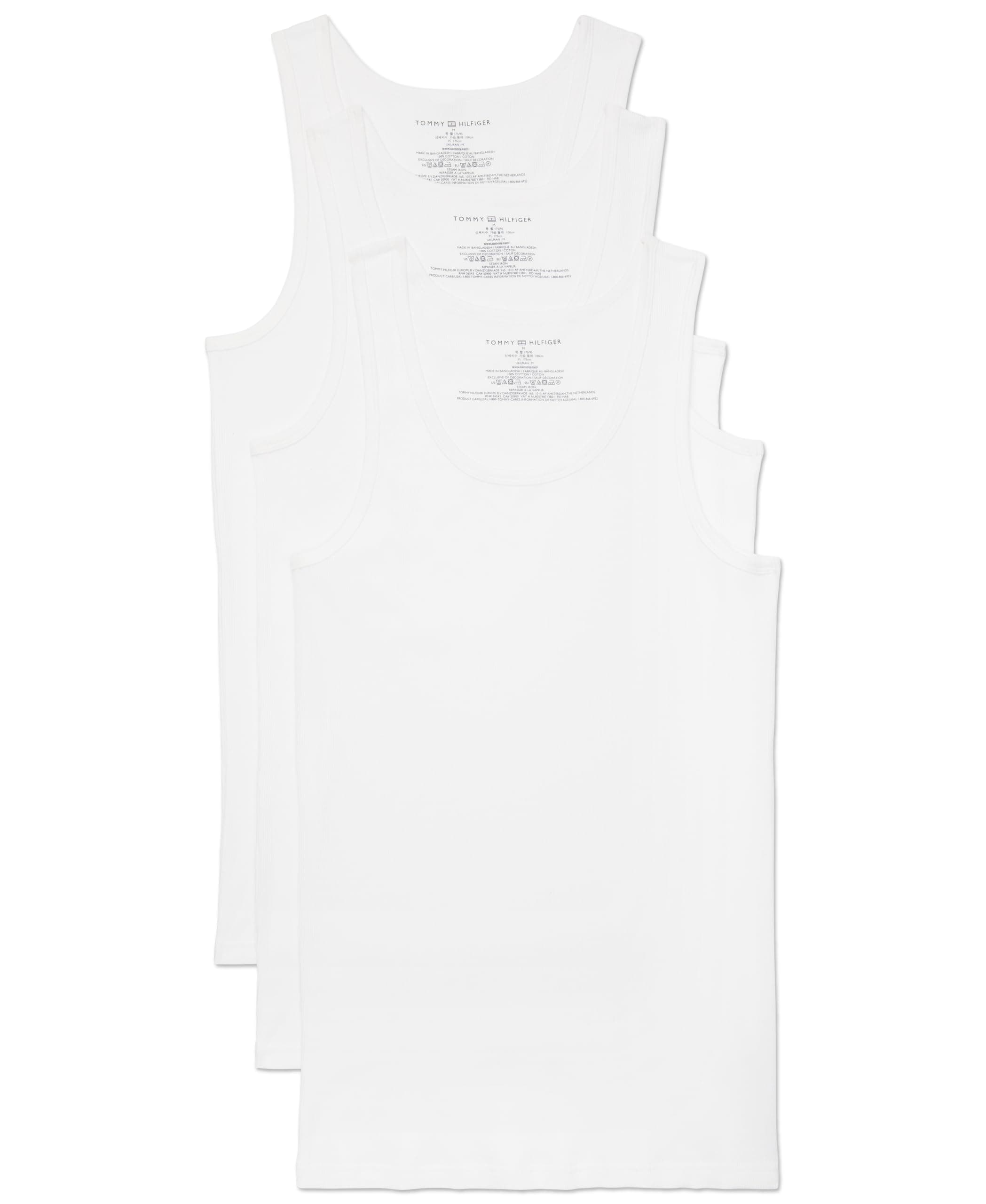 Tommy Hilfiger Men's Cotton Classics 3-Pack A-Shirt