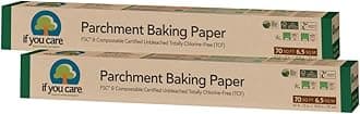 100% Unbleached Silicone Parchment Paper 70-Foot Roll-2 Pack