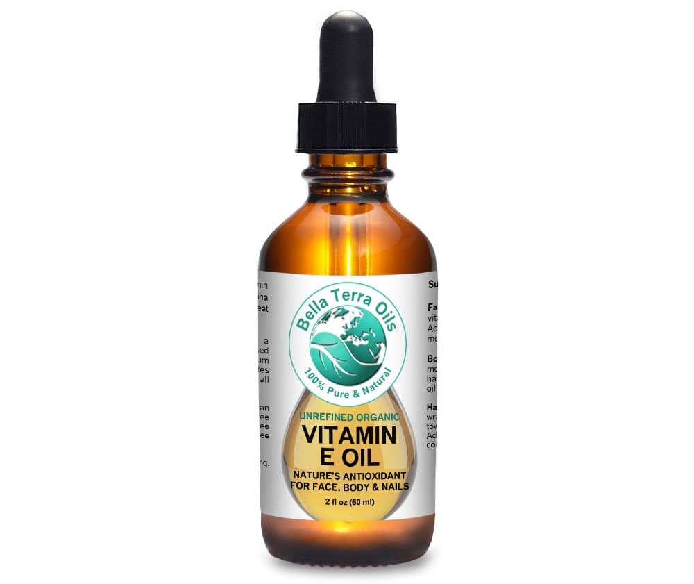 Bella Terra Oils SaLE- Vitamin E 2ounce. D-alpha Tocopherol. Organic. Premium. pure Pure, Max Strength 75,000 IU. anti-aging. antioxidant . Treats Scars, Wrinkles, Dark Spots. For Hair, Skin, Nails-