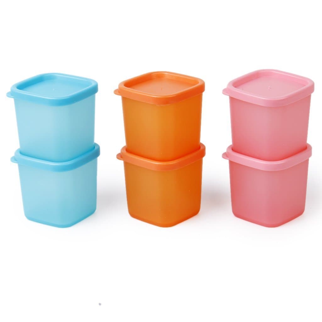 KINGSTONS 6Pcs Kitchen Picnic Camping Seasoning Set Spice Container Condiment Box