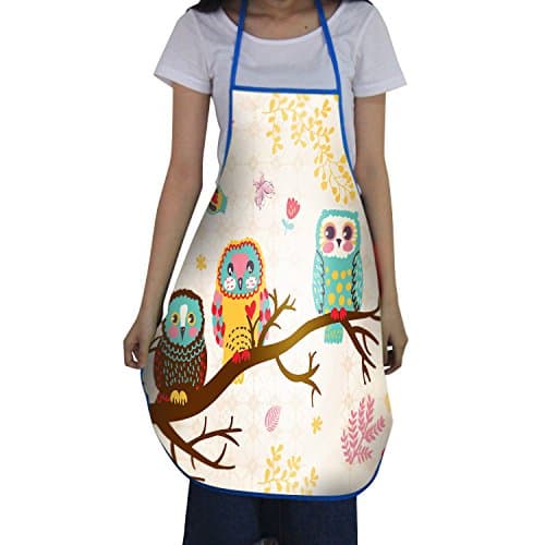 Mydours Cooking Aprons for Women and Men Polyester Durable Comfortable Bib Chef Kitchen Aprons