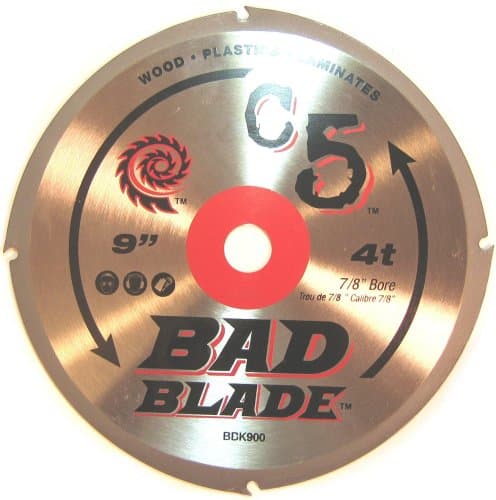 BBK900 C5 Bad Blade 9-Inch 4 Tooth, 7/8-Inch to 20 mm arbor