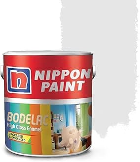 Nippon Paint Synthetic Bodelac Enamel (M) (1 L, Brill White, Pack Of 1)