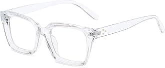 EYLRIM Classic Thick Square Frame Clear Lens Glasses for Women Men Non Prescription Eyeglasses