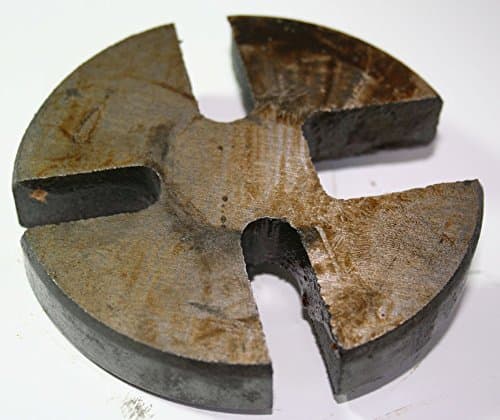 BOGO BUY ONE GET ONE FREE - 3-3/4" SLOTTED WHEEL PLATE 1/2" THICK CAST IRON TOOL PART FOR ARBOR PRESS