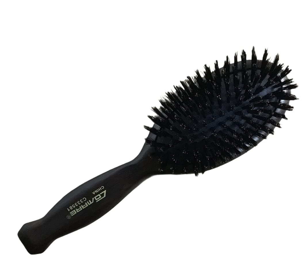 Small flat Dry Brush - Boar Bristle, Thermal Ceramic Barrel, Professional Anti-Static Roller Hair Brush for Styling and Blow Drying For Short to Medium Hair - By Cantor