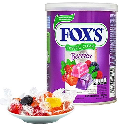 jai jinendra Fox's Crystal Clear Mix Berries Flavoured Candy Tin -180 g