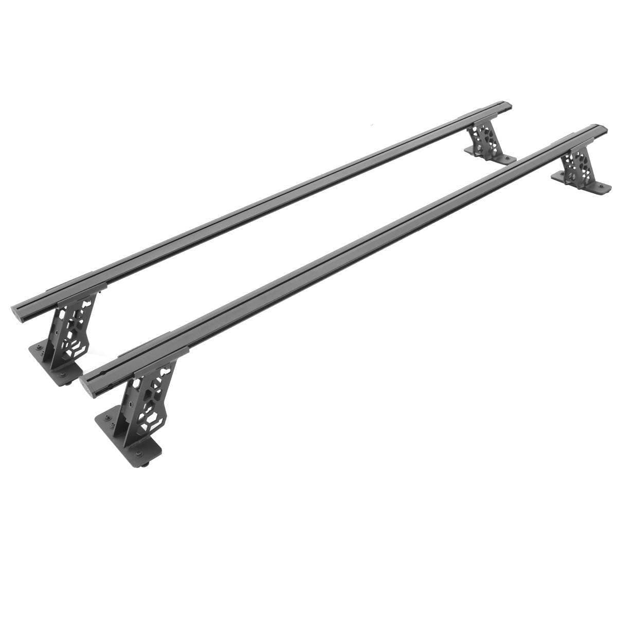 Go Rhino Cross Bars - Bed Rail Kit for Full/Mid Sized Trucks w/Tonneau Cover T-Tracks | Mild Steel, Textured Black | 5935015T | Fits Full & Mid Sized Trucks w/Tonneau Cover T-Tracks
