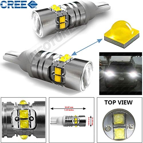 2x v2 100W White CREE High Power XB-D LED T10 2825 921 912 Backup Reverse Light Bulb