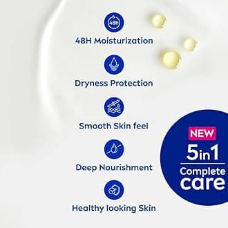 NIVEA Nourishing Lotion, Body Milk, 2X Almond Oil, 200ml