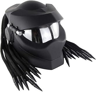 Robot Motorcycle Helmet,Revealable Lens Motorcycle Full Face Helmet,DOT Safety Standards,Adult Unisex, Suitable for All Seasons