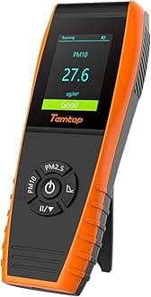 Air Quality Monitor Particle Detector PM2.5 PM10 Accurate Sensor Air Pollution Real Time Recording Tester for Home Office Indoor Outdoor P600