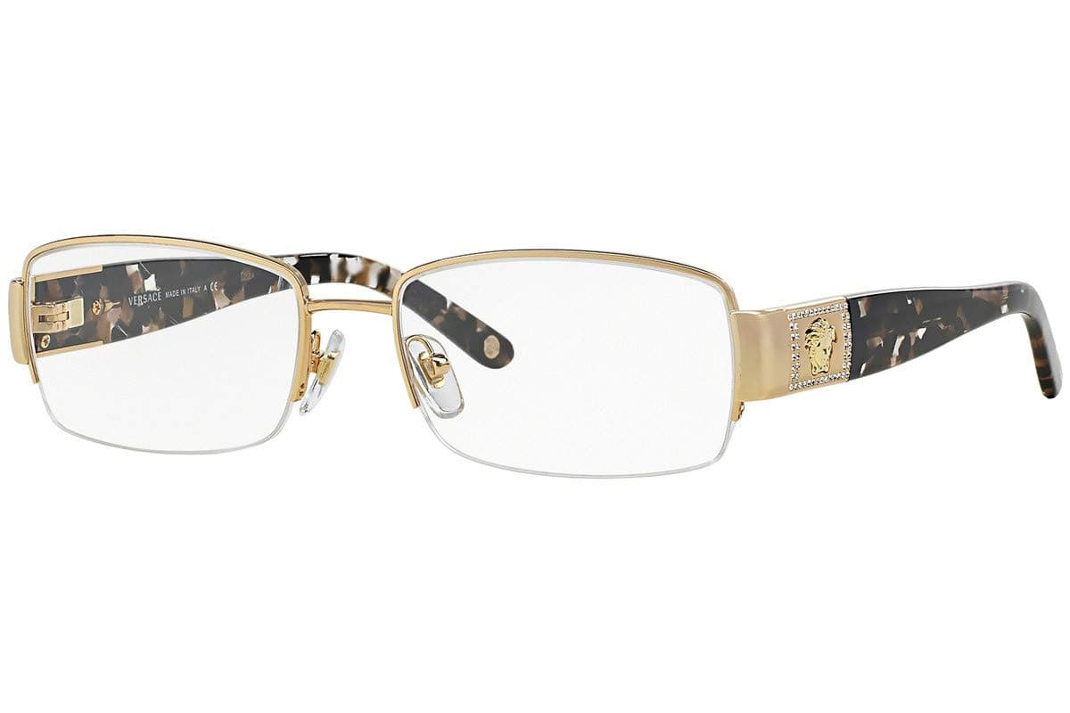 VE 1175B Eyeglasses w/Gold Frame and Non- 53 mm Diameter Lenses,