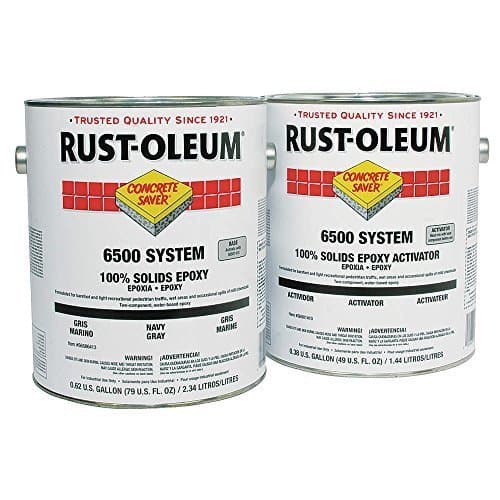 Rust-Oleum6500 System <100 Voc 100% Solids Epoxy Floor Coating, Navy Gray Gallon Can - Lot of 2
